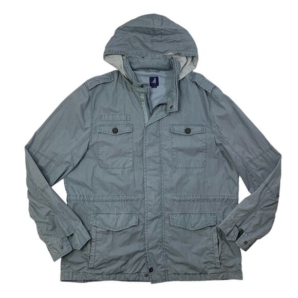 johnnie-O Other - Johnnie O Jacket Mens Extra Large Gray Blue Standard Issue Field Utility Hooded